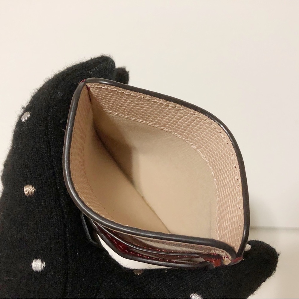 Authentic Chloe Embossed Calfskin Leather C Logo Card Case Card Holder - Picture 8 of 10